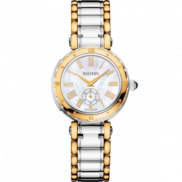 Montre Balmain Balmainia cadran nacre bicolore PVD or jaune et acier