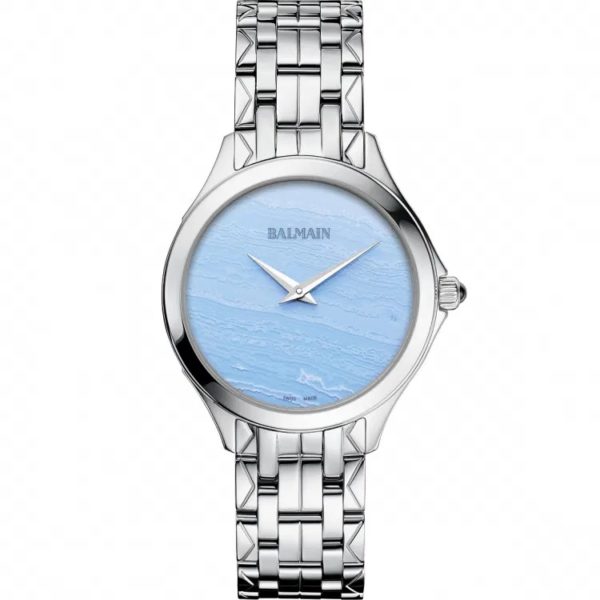 Montre Balmain Flamea avec cadran agate Blue Lace Bracelet en acier