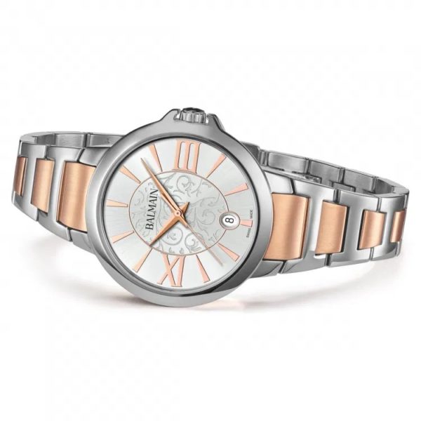 Montre Balmain Tilia bicolore argent et or rose.