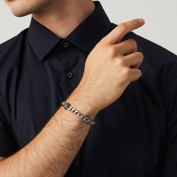 Giovanni Raspini STRING Armband aus 925er Silber. Länge 21 cm.