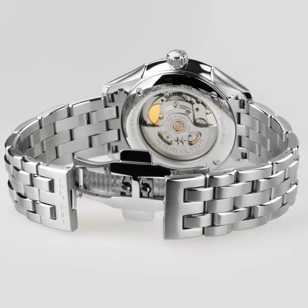 Montre Hamilton Jazzmaster Open Heart Automatique 40mm, verso.