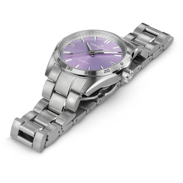 Montre HAMILTON JAZZMASTER PERFORMER AUTO, cadran violet.