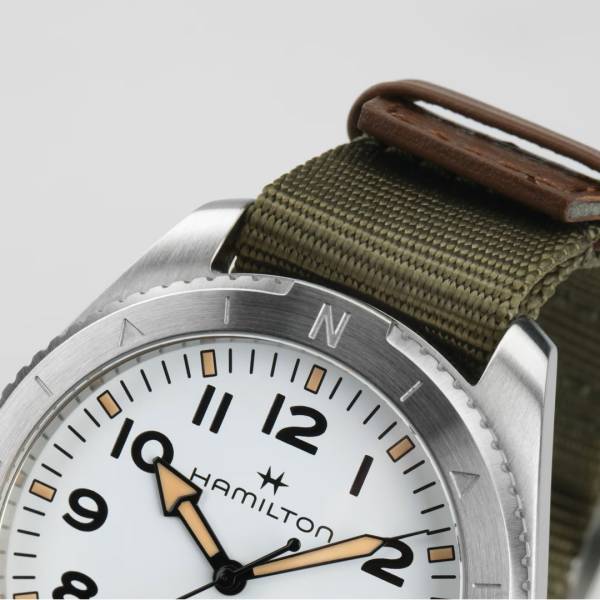 Montre Hamilton Khaki Field Expedition Auto 41mm, bracelet vert.