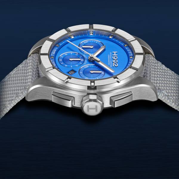 Montre H992 H3 Blue Celeste + Silver, cadran bleu