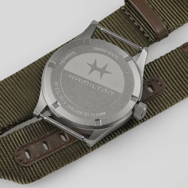 Dos montre Hamilton Khaki Field Quartz 38mm