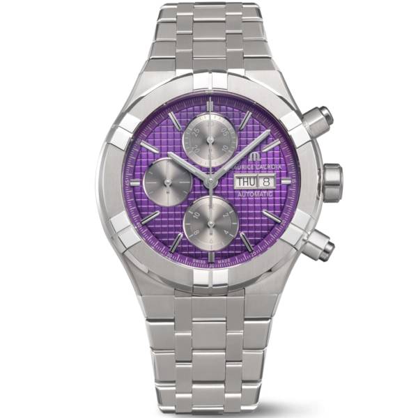 Montre Maurice Lacroix AIKON Quartz Chronograph 42 mm violette