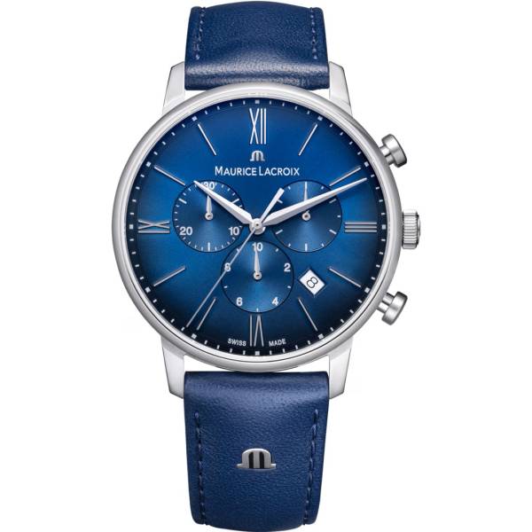 Montre Maurice Lacroix ELIROS Chronographe 40mm, cadran bleu