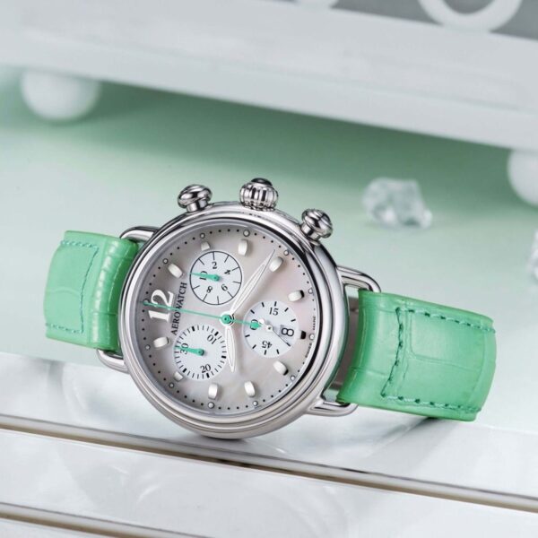 Aérowatch 1942 Chronolady quartz  36mm Vert – Image 4