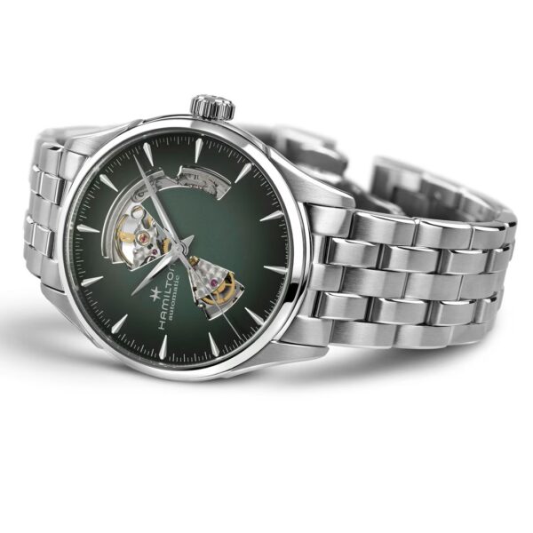 Montre Hamilton Jazzmaster Open Heart Auto 42mm verte