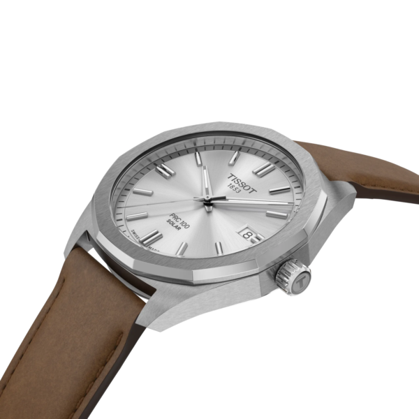 Montre Tissot PRC 100 Solar Quartz 39mm, bracelet cuir