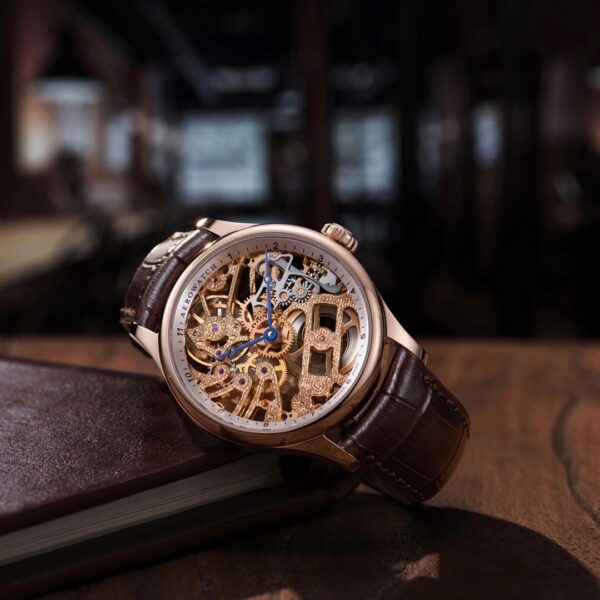 Montre Aerowatch Renaissance Classic Skeleton PVD or rose