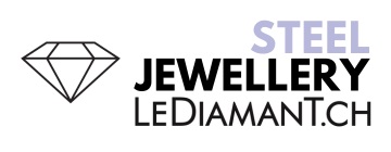 Logo Steel Jewellery Lediamant.ch avec diamant