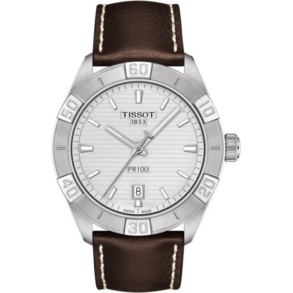 Montre Tissot PR 100 Sport Gent à bracelet cuir