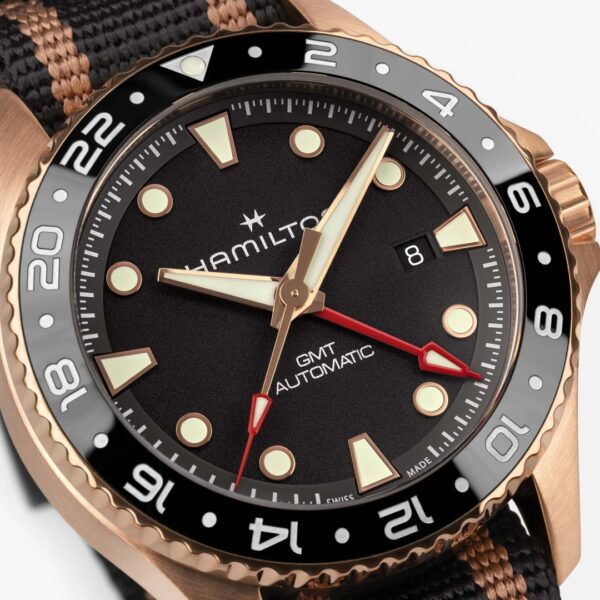 Montre Hamilton Khaki Navy Scuba GMT bronze