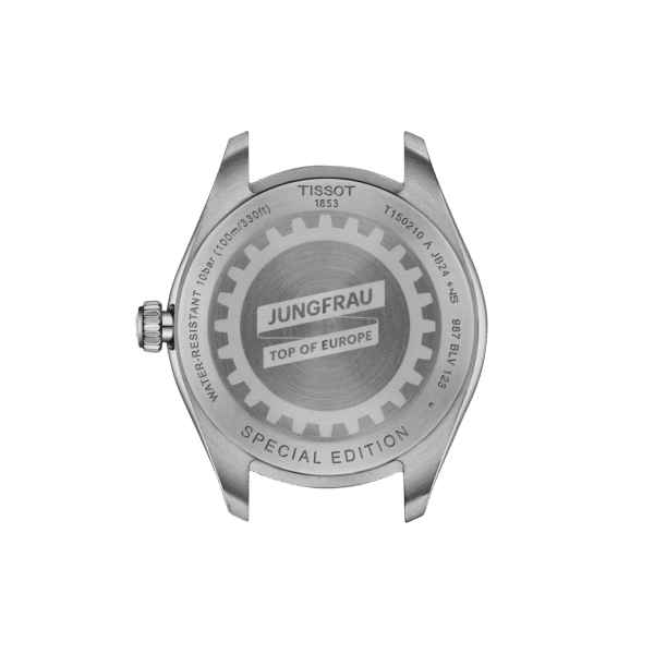 Montre Tissot PR 100 Jungfraubahn Quartz 34mm, arrière gravé