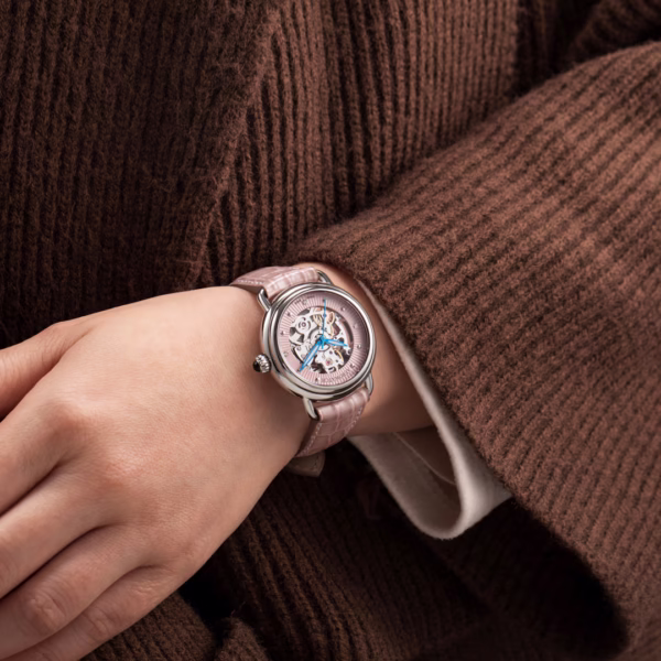 Aerowatch 1942 Lady Automatic Skeleton rose – Image 2
