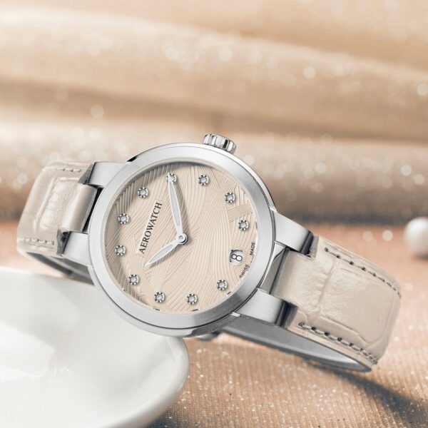Aerowatch Harmonie Lady Quartz Beige 35mm – Image 2
