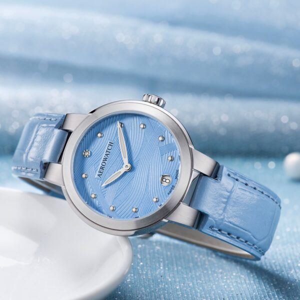 Aerowatch Harmonie Lady Quartz Bleu 35mm – Image 3