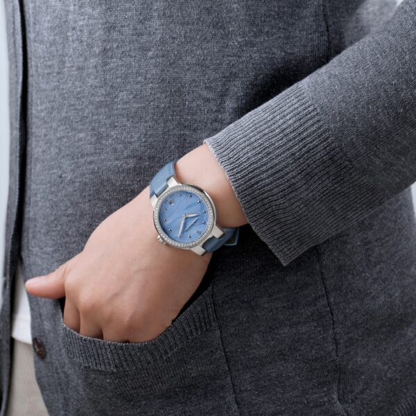 Aerowatch Harmonie Lady Quartz Diamonds Blau 35mm – Bild 2