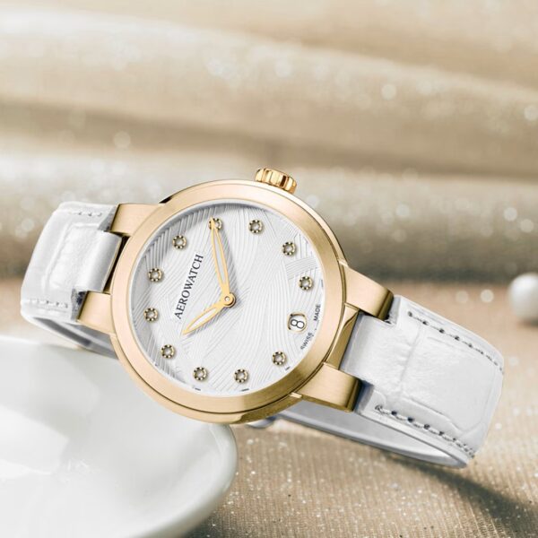 Aerowatch Harmonie Lady Quartz Doré 35mm – Image 2