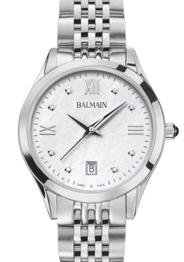 Montre Balmain Classic R 34 mm avec diamants.