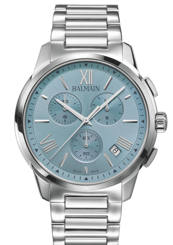 Montre Balmain Madrigal 42 mm bleue et argentée