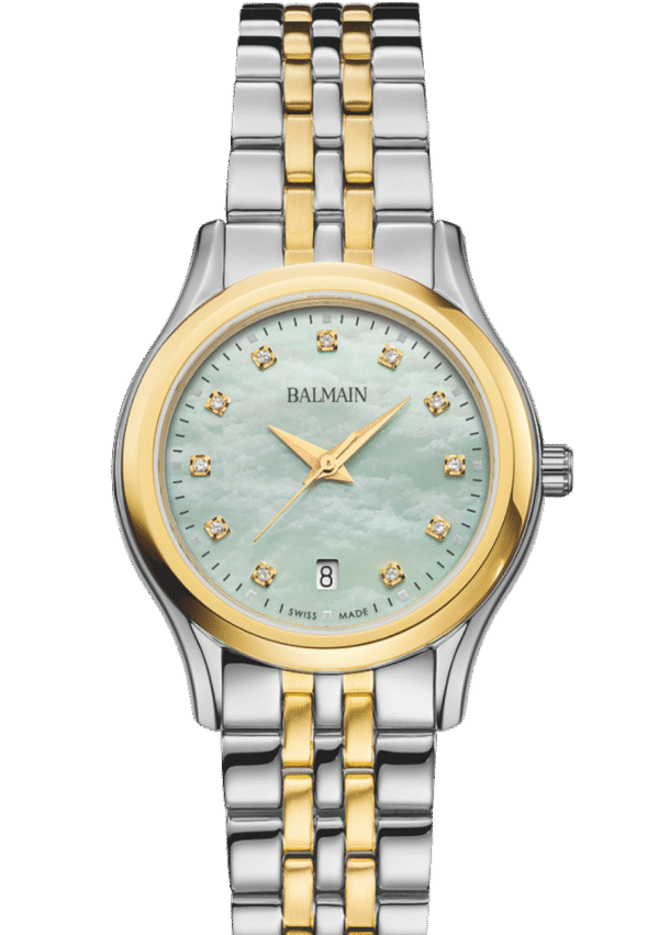 Montre Balmain Beleganza, cadran vert, diamants