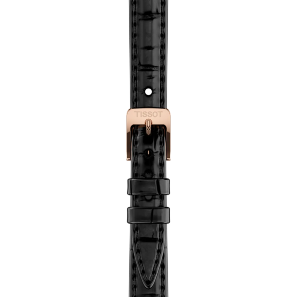 Bracelet en cuir noir Tissot SRV Nacre 30mm