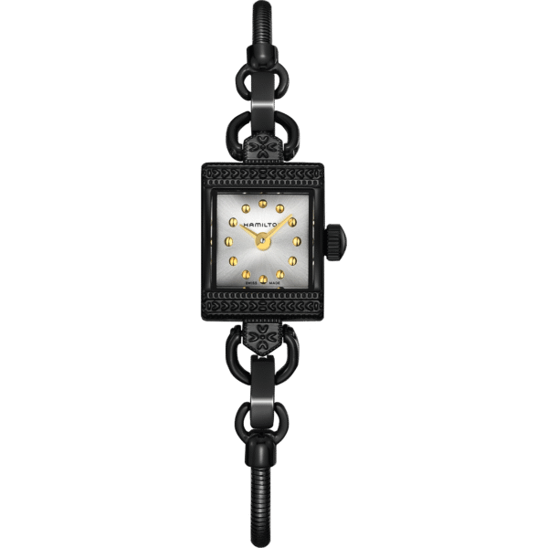 Montre Hamilton Lady Hamilton noire et dorée
