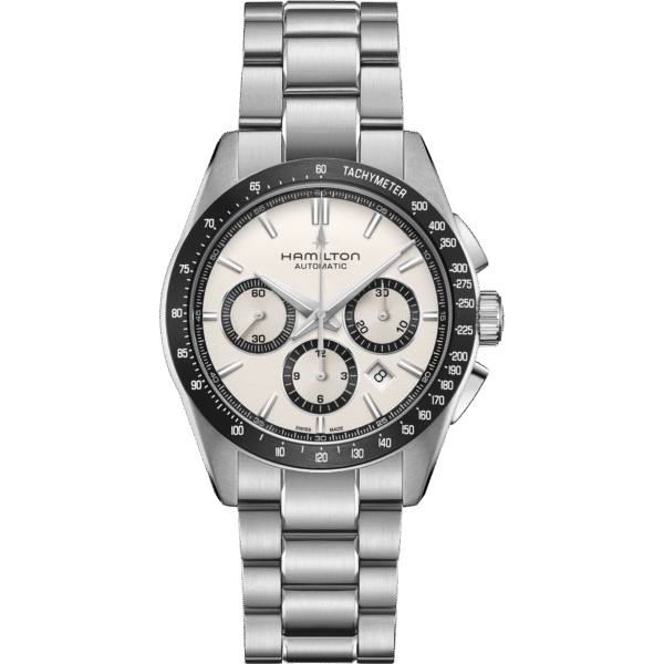 Montre Hamilton Performer Autochrono 42mm, cadran argenté