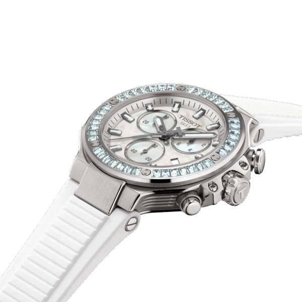 Montre Tissot T-Race Quartz Chronographe 38mm, cadran argenté