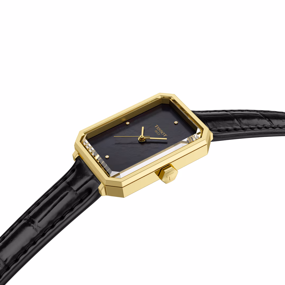 Tissot SRV Perlmutt Schwarz 30mm – Bild 2