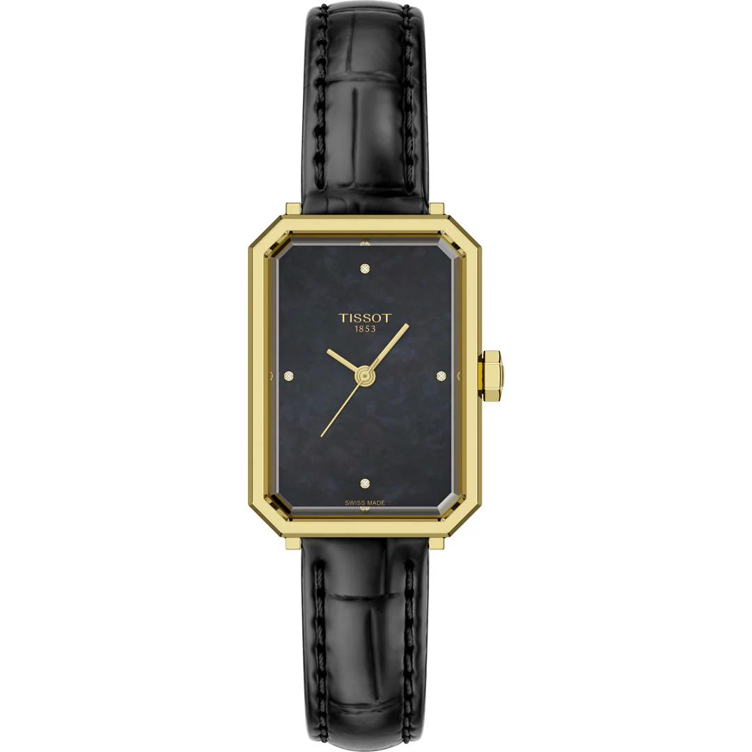 Montre Tissot SRV à quartz avec cadran en nacre, noir 30mm,
