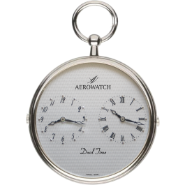Montre Aerowatch Quartz Dual-Time, cadran blanc classique