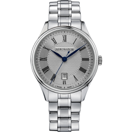 Montre Aerowatch Lady Quartz, bracelet argenté