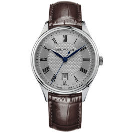 Montre Aerowatch Lady Quartz, bracelet cuir marron