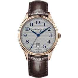 Montre Aerowatch Lady Quartz Eco, cadran argenté