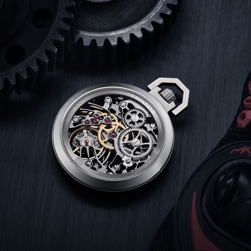 Montre Aerowatch Lépine Squelette avec mécanisme visible