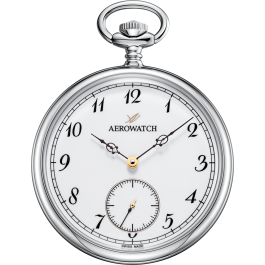Montre de poche Aerowatch Lépine Classique argentée