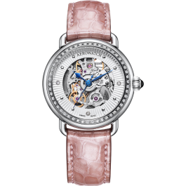 Montre Aerowatch Lady Elegance Automatique bracelet rose