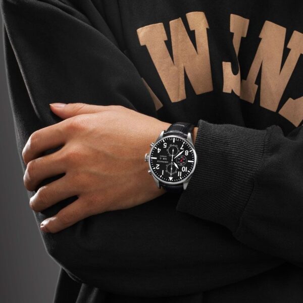 Montre Aerowatch Chrono Pilote Auto sur poignet