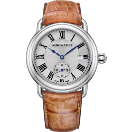 Montre Aerowatch Petite seconde automatique, cadran blanc