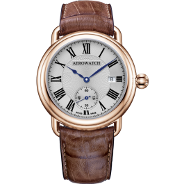 Montre Aerowatch Petite seconde automatique, cadran blanc