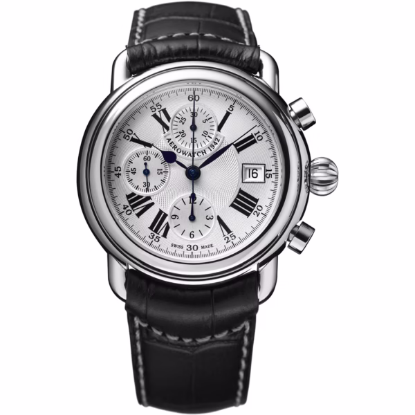 aerowatch-1942-automatic-chrono-cuir-noir-a61901aa01