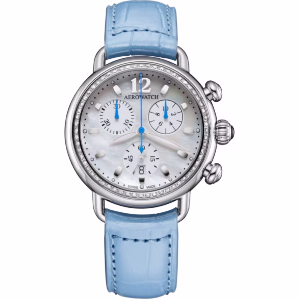 aerowatch-1942-chronolady-diamonds-leder-blau-a81105aa01dia
