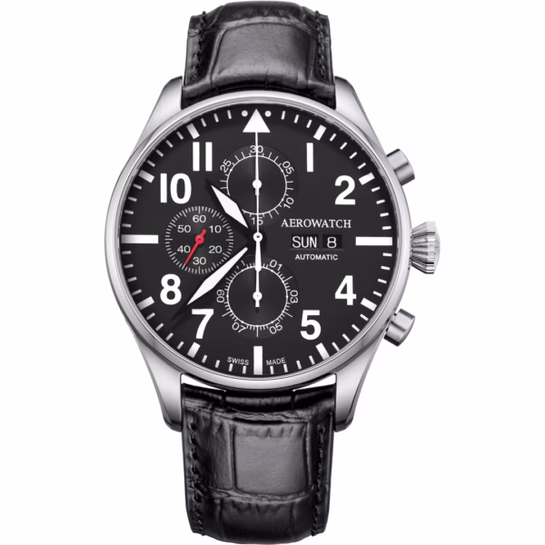 aerowatch-les-grandes-classiques-aviator-automatic-chrono-day-date-noir-a61989aa09