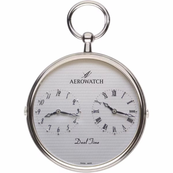 aerowatch montre-de-poche lepine quartz dual-time