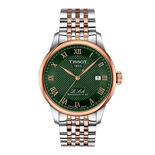 Montre Tissot Le Locle 39.3mm, cadran vert