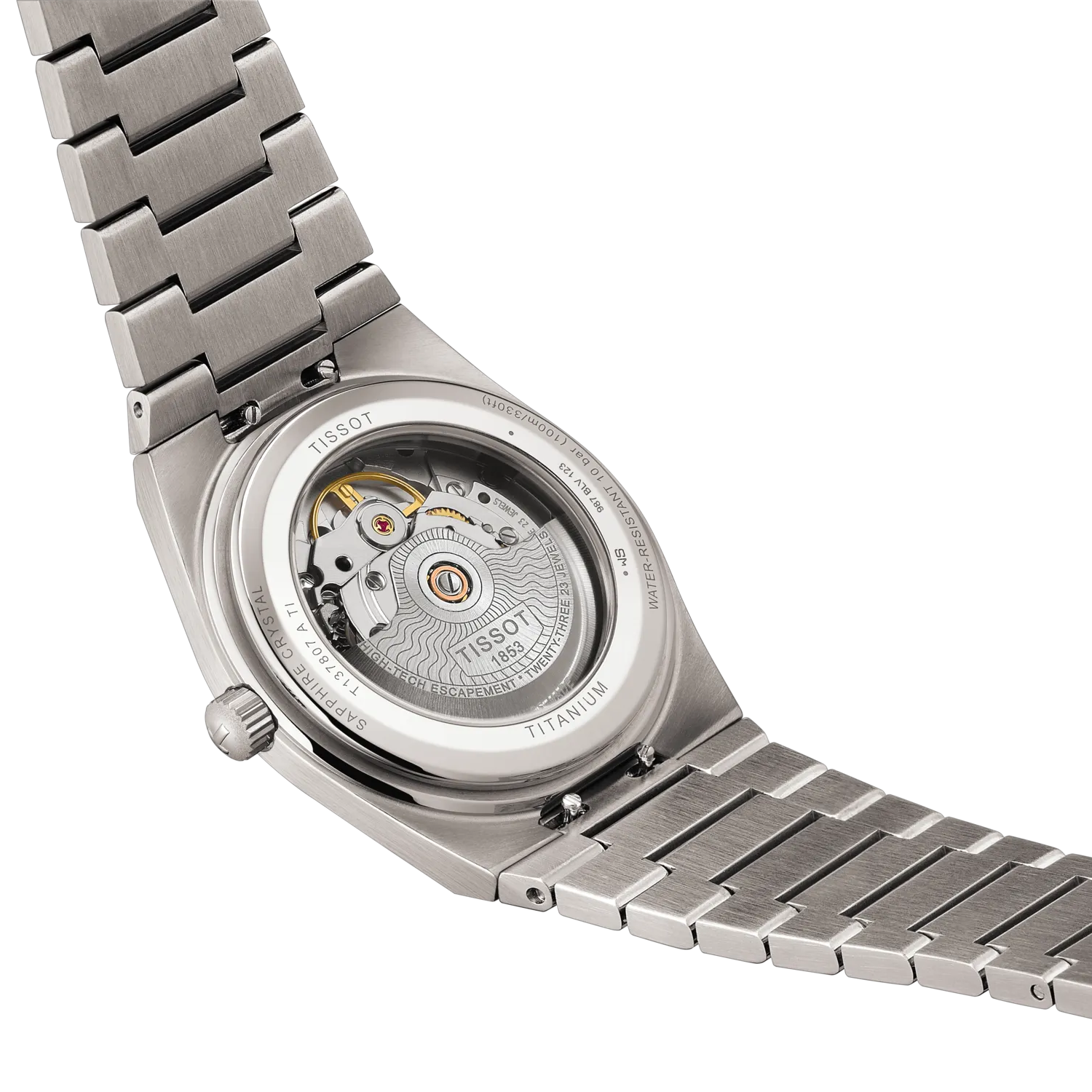 Montre Tissot PRX Titane 38mm vue arrière