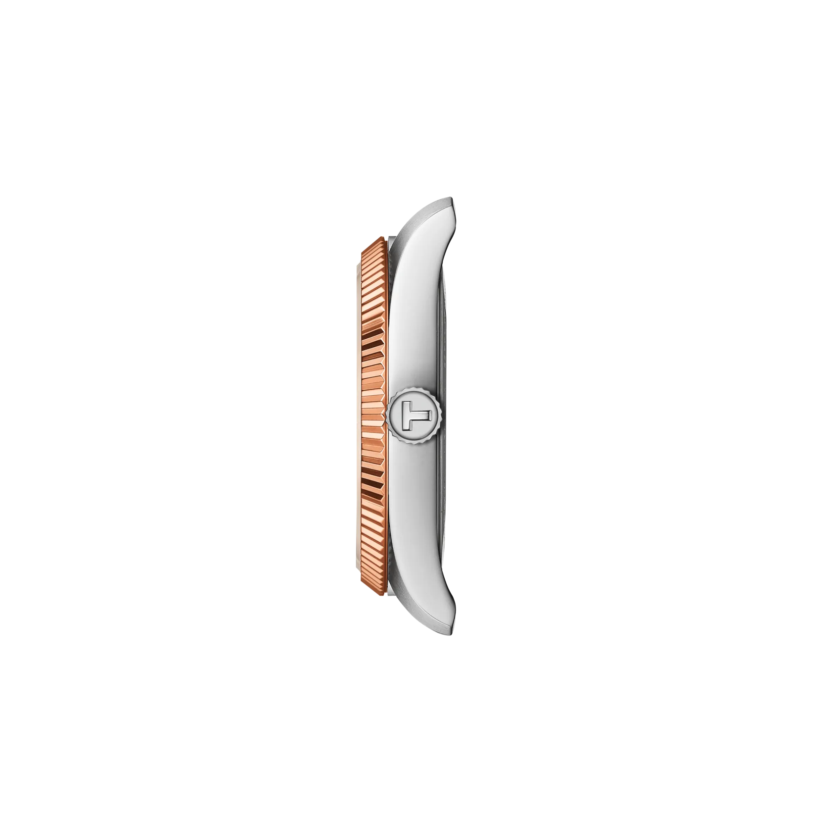 Montre Tissot Ballade 34mm, profil latéral.